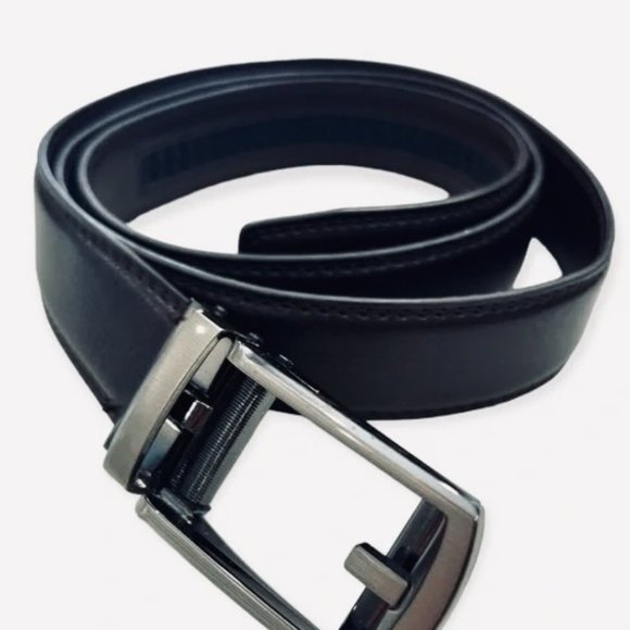 COMFORT CLICK Men's NWOT Adjustable Black Ratchet Belt - Picture 3 of 9